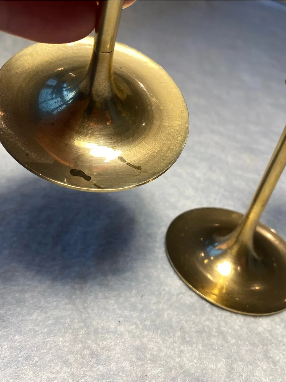 Brass Taper Candle Holders - Set of 2-Taiwan